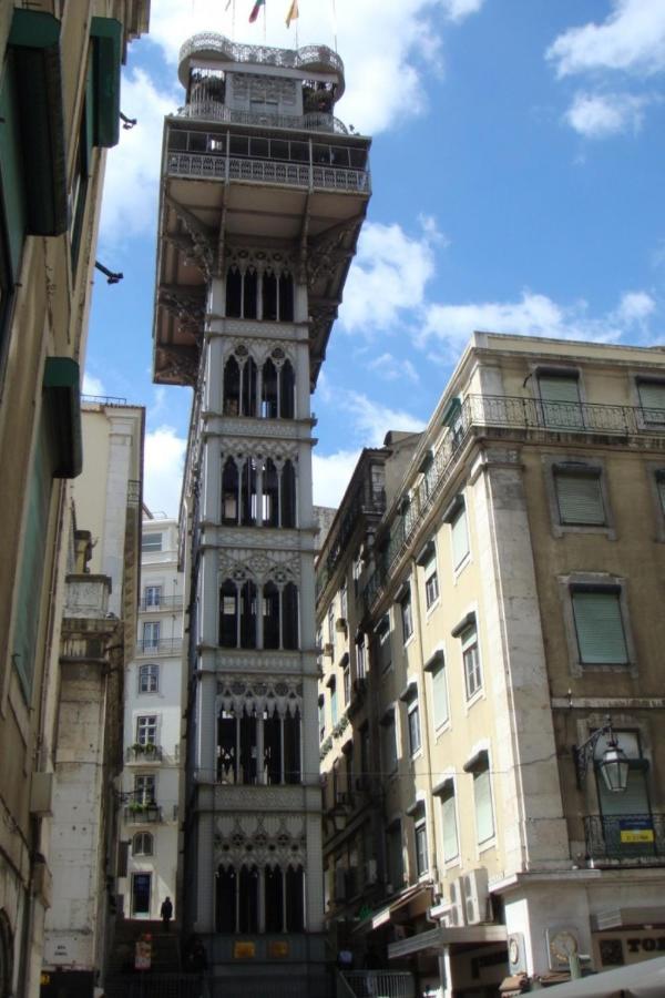 Bl Bairro Alto Famous Bica Funicular Street View Lisboa